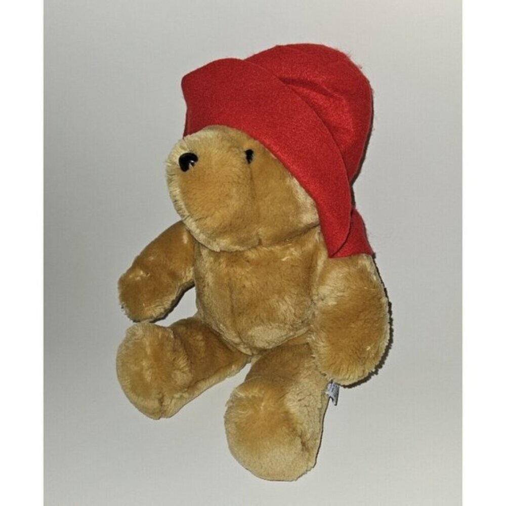 VTG Paddington Bear Plush 15" Stuffed Animal Red Hat (No Jacket) Sears Kids Gift